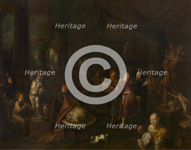 The Sculptors' Studio, 1700-1710. Creator: Gerard Thomas.