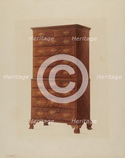 Chest-On-Chest, c. 1937. Creator: Frank Wenger.