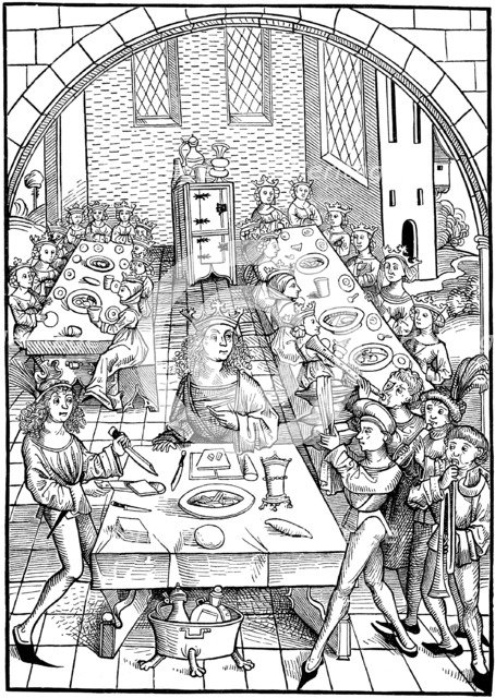Illustration to the book Schatzkammer, 1490-1491. Artist: Wolgemut, Michael (1434-1519)