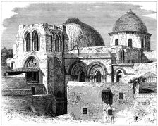 Church of the Holy Sepulchre, Jerusalem, 19th century. Artist: C Maurand