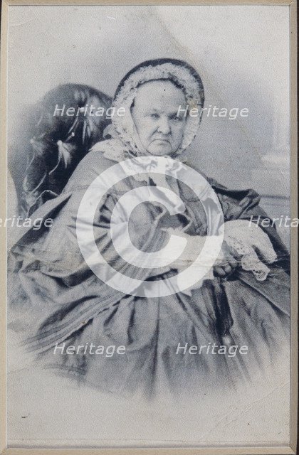 Portrait of Varvara Petrovna Turgeneva (1787-1850), née Lutovinova, Mid of the 19th cen..