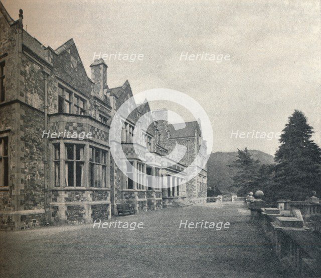'Grizedale Hall, Lancashire: The South Front and Terrace', c1911.