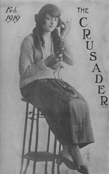 The Crusader, Feb. 1919; Miss Marie Fraine; Cover page, 1918-1922. Creator: Unknown.
