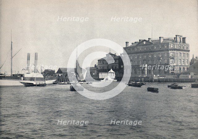 'Harwich - The Quay and Great Eastern Hotel', 1895. Artist: Unknown.