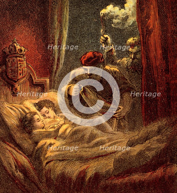 'Murder Of The Little Princes', 1483, (c1850). Artist: Unknown