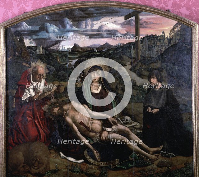  'The Piety', oil on wood of the 'Altarpiece of Piety', in the private chapel of the archdeacon o…