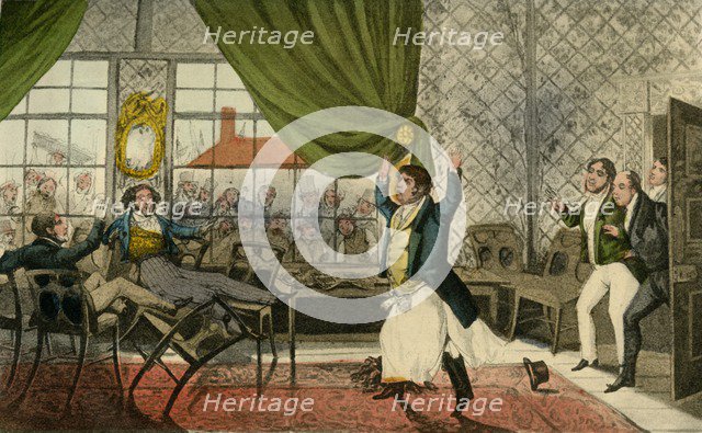 'Oh Gentlemen! Gentlemen! here's a lamentable Occurrence', 1838. Artist: Henry Thomas Alken.