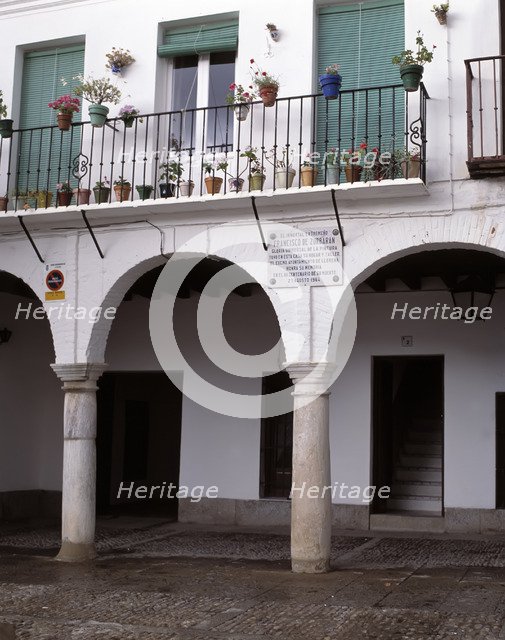 Tombstone recalling the place where the famous Painter Francisco de Zurbarán (1598-1664), Spanish…