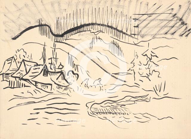 Orava village, 1930s. Creator: Arnold Peter Weisz-Kubincan.