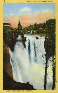 Snoqualmie Falls, Washington, USA, 1935. Artist: Unknown