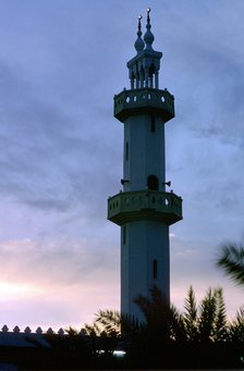 Minaret of the Al Muttair Mosque, Abdullah Al-Salem, Kuwait.  Artist: Tony Evans