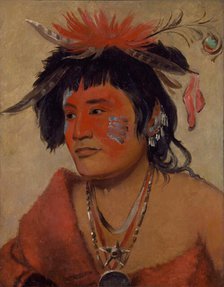 Pah-shee-náu-shaw, a Warrior, 1831. Creator: George Catlin.