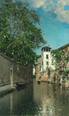 Canal in Venice, 1880s. Creator: Martín Rico y Ortega.
