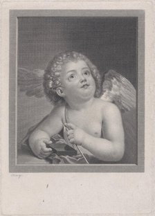 Cupid feeling the point of an arrow, 1790. Creator: Johann Friedrich Bause.