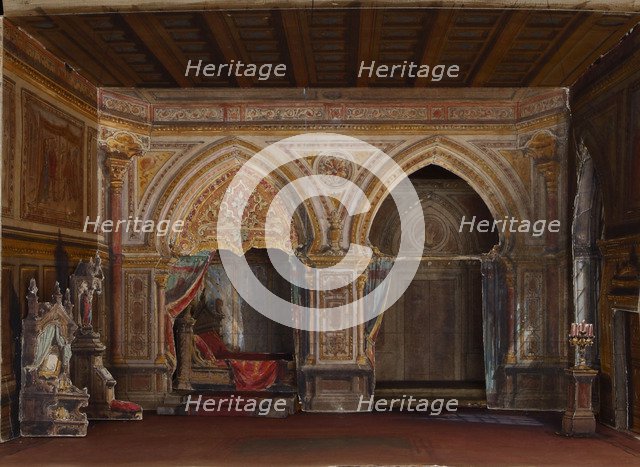 Set design for the Opera Otello by Giuseppe Verdi, Paris, Théâtre national de l'Opéra, 12.10.1894, 1