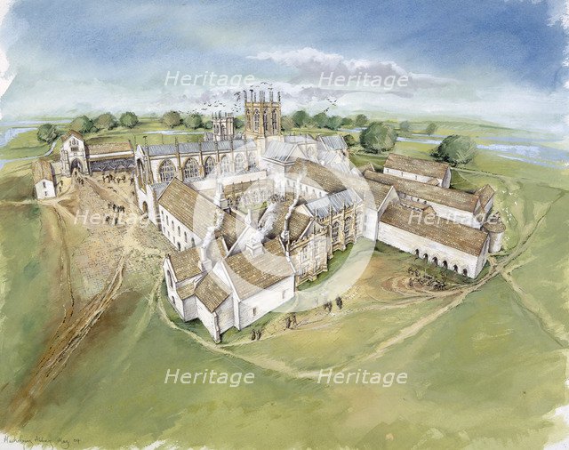 Muchelney Abbey, c16th century, (c1990-2010). Artist: Peter Dunn.
