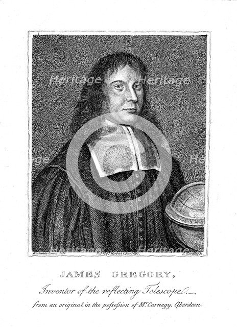 James Gregory, 17th century Scottish mathematician and astronomer. Artist: Unknown