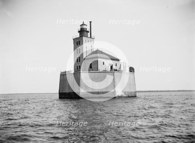 Port Austin Reef Light House, Point[e] Aux Barques, between 1900 and 1906. Creator: Unknown.