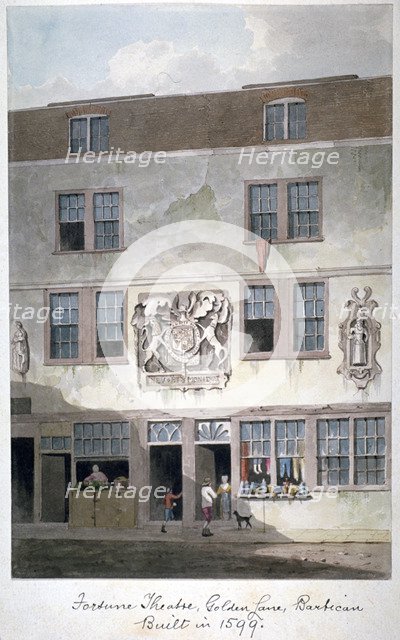 Fortune Theatre, Golden Lane, London, 1811. Artist: George Shepherd