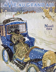 Cover for the Christmas issue of the magazine 'La Vie au Grand Air', 1904. Artist: Unknown