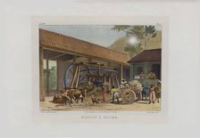 The sugar mill. From "Malerische Reise in Brasilien", 1830-1835. Creator: Rugendas, Johann Moritz (1802-1858).