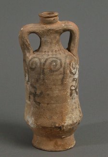 Jug with Cruces Gammatae, Coptic, 4th-7th century. Creator: Unknown.