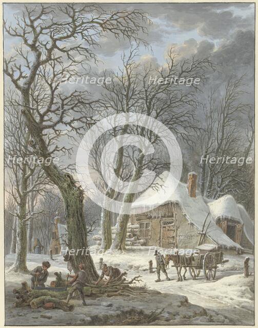 Winter landscape, 1759-1842. Creator: Pieter Bartholomeusz. Barbiers.