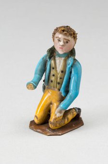 Kneeling Boy, France, Mid 19th century. Creator: Verres de Nevers.