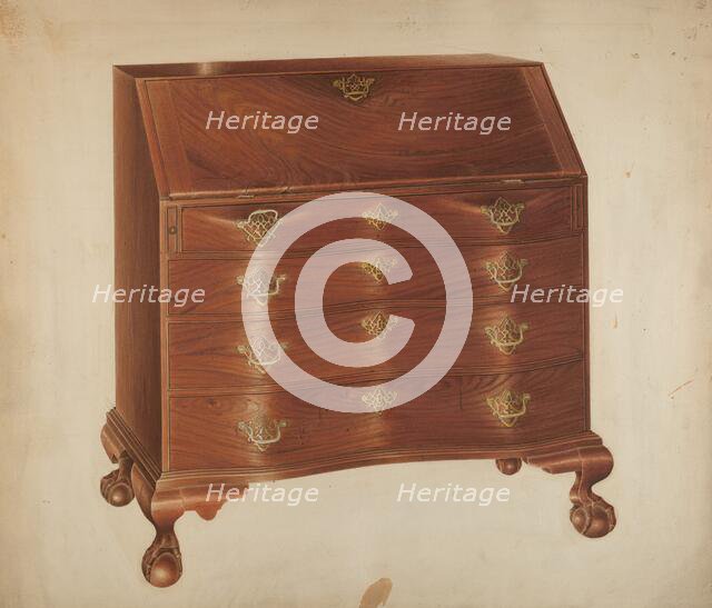 Desk, 1935/1942. Creator: Isadore Goldberg.