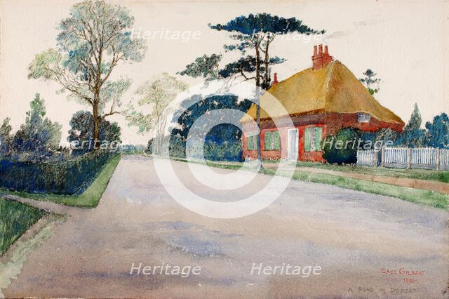 A Road in Dorset, 1931. Creator: Cass Gilbert.