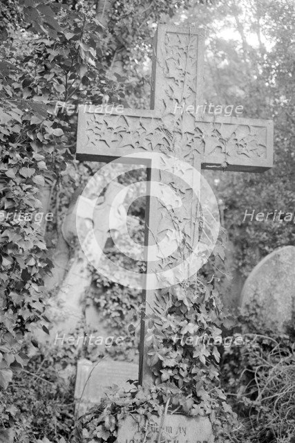 Crosses, Highgate Cemetery, Hampstead, London, 1997. Artist: John Gay.