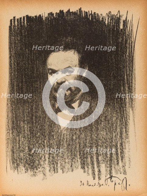 Portrait of the poet Nikolai Maksimovich Minsky (1855-1937), 1900.