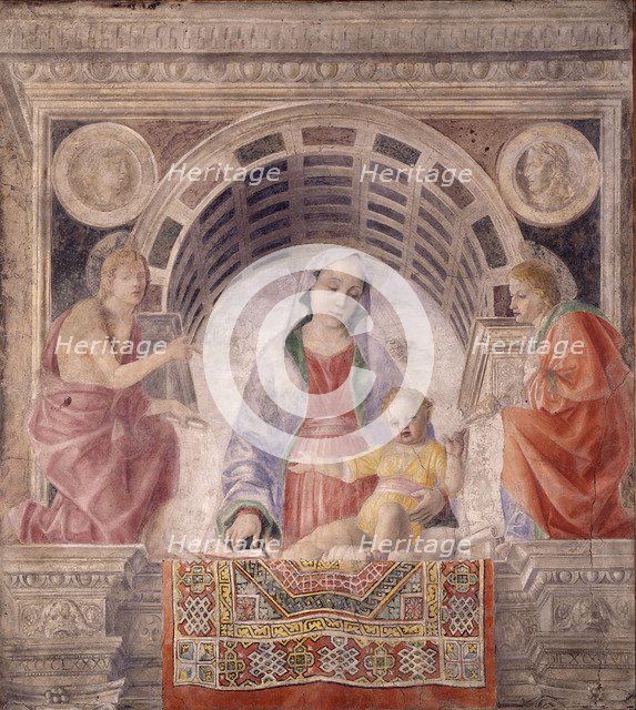 Madonna and Child with Saints John the Baptist and John the Evangelist, 1485. Artist: Foppa, Vincenzo (active 1456-1516)
