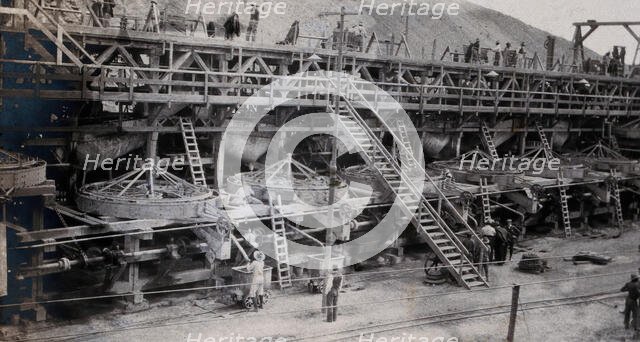South Africa: a pulsator machine at the Wesselton diamond mine, 1905. Creator: Archibald Byron Macallum.