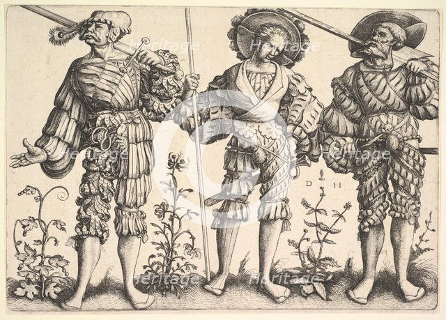 Three German Soldiers.n.d. Creator: Daniel Hopfer.