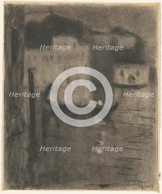 Gondola, Evening in Venice, c. 1900-1920. Creator: Eugene Laurent Vail.