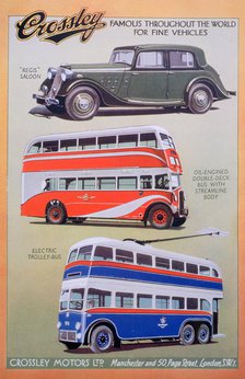 Crossley Motors advert, 1937. Artist: Unknown