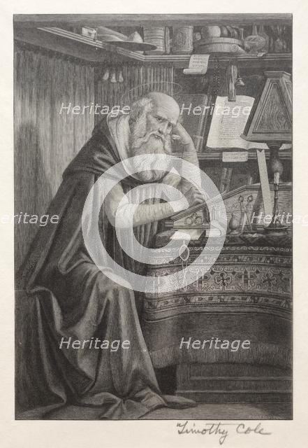 Old Italian Masters: St. Jerome, 1888-1892. Creator: Timothy Cole (American, 1852-1931).