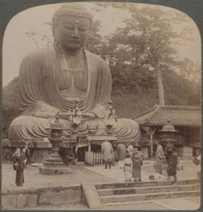 'Majestic calm of the great bronze Buddha, reverenced for six centuries, Kamakura, Japan, 1904. Artist: Unknown.