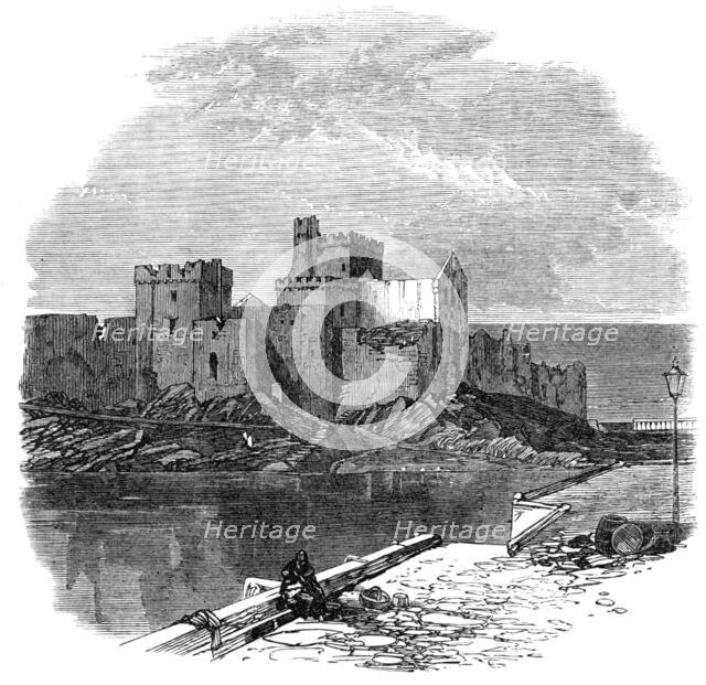 Prince Arthur's visit to the Isle of Man: Peel Castle, 1869. Creator: Unknown.