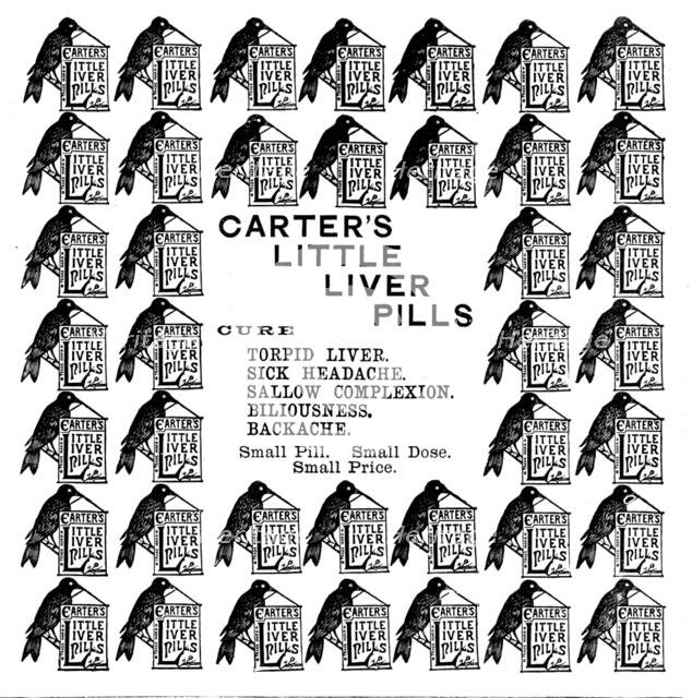 Advertisement for Carter's Little Liver Pills, 1895. Creator: Unknown.
