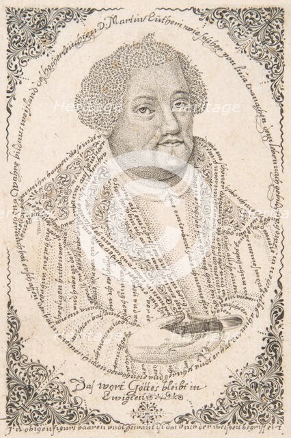 Portrait of Martin Luther, ca. 1680-1702. Creator: Johann Michael Püchler.