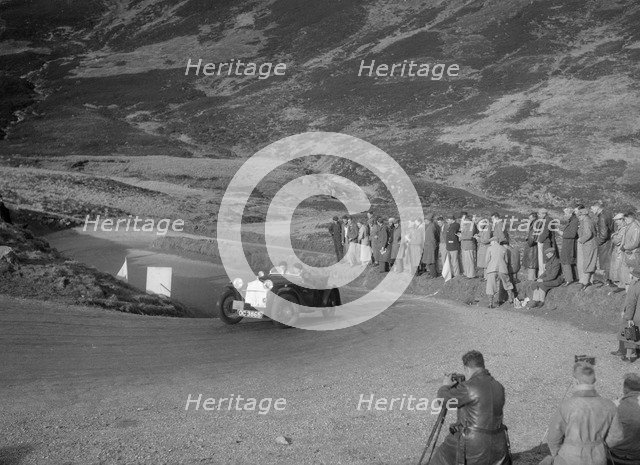 BSA McEvoy Special of Michael McEvoy at the RSAC Scottish Rally, Devil's Elbow, Glenshee, 1934. Artist: Bill Brunell.