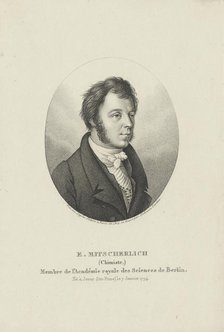 Portrait of Eilhard Mitscherlich (1794-1863) , c. 1830-1840. Creator: Tardieu, Ambroise (1788-1841).