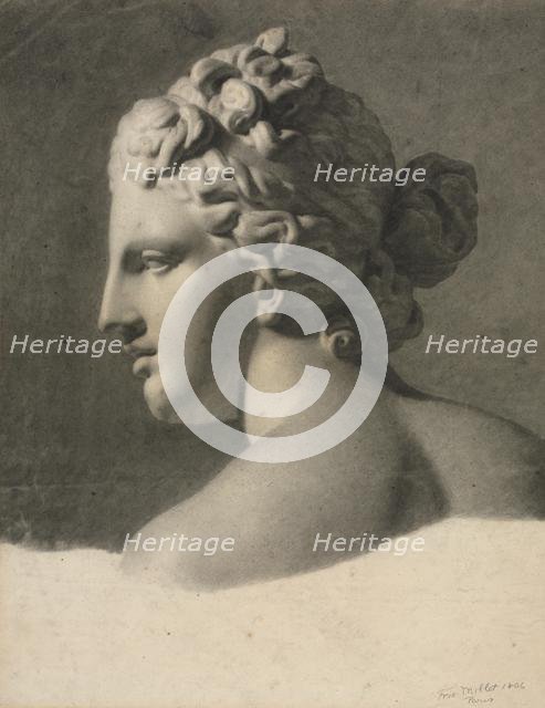 Study of a Plaster Cast (a la bosse), 1806. Creator: Frederic Millet (French, 1786-1859).