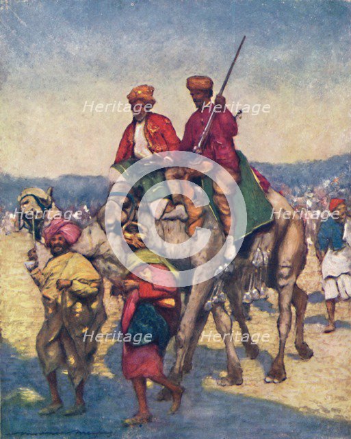 'Camels from Mysore', 1903. Artist: Mortimer L Menpes.