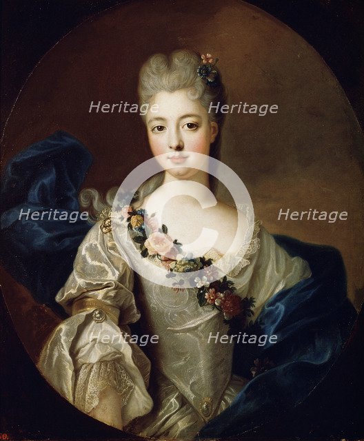 'Portrait of Charlotte Aglaé of Orléans, Mademoiselle de Valois', 1720s.  Artist: Pierre Gobert