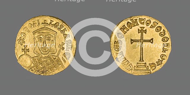 Solidus (Coin) of Theophilus, 829-831. Creator: Unknown.