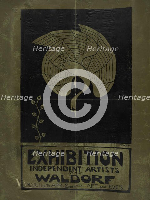 Exhibition independent artists at the Waldorf, c1920. Creator: Unknown.