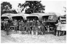 'Gassing up for the 1932 hike', Fort Sheridan, Illinois, USA, 1932. Artist: Ekmark Photo